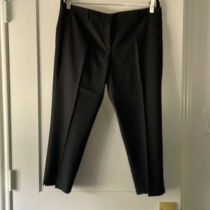 MIU MIU - CREPE BLACK CROP PANTS